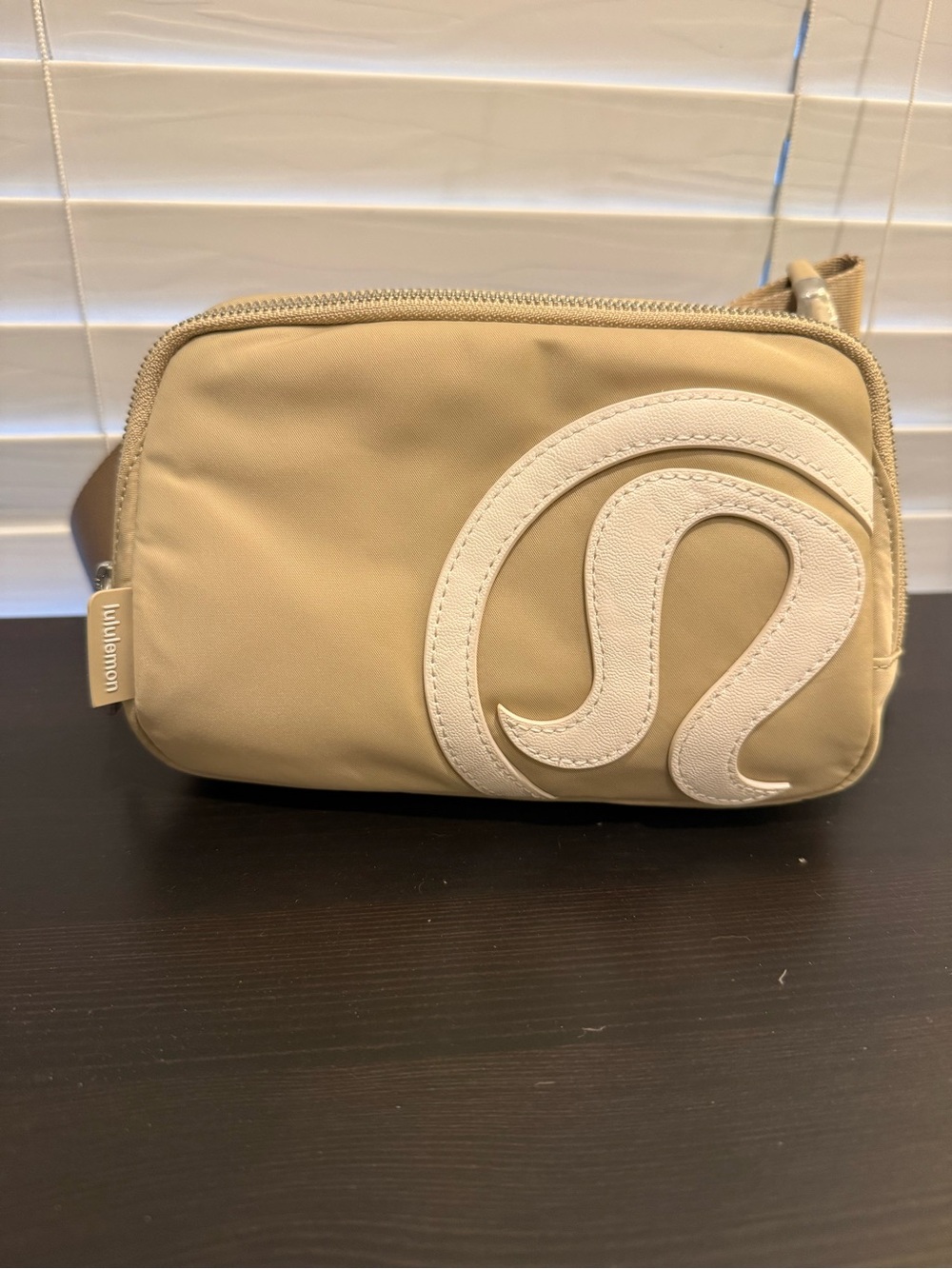 lululemon athletica Everywhere Belt Bag Tan with White Logo Accent